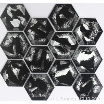 Hitam heksagon Crystal mozek